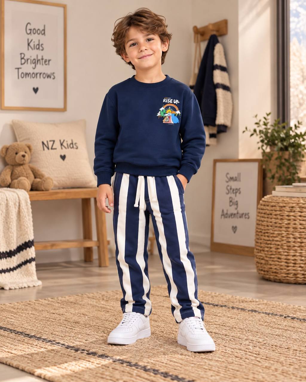 Rise Up Navy Set - 3-10Y