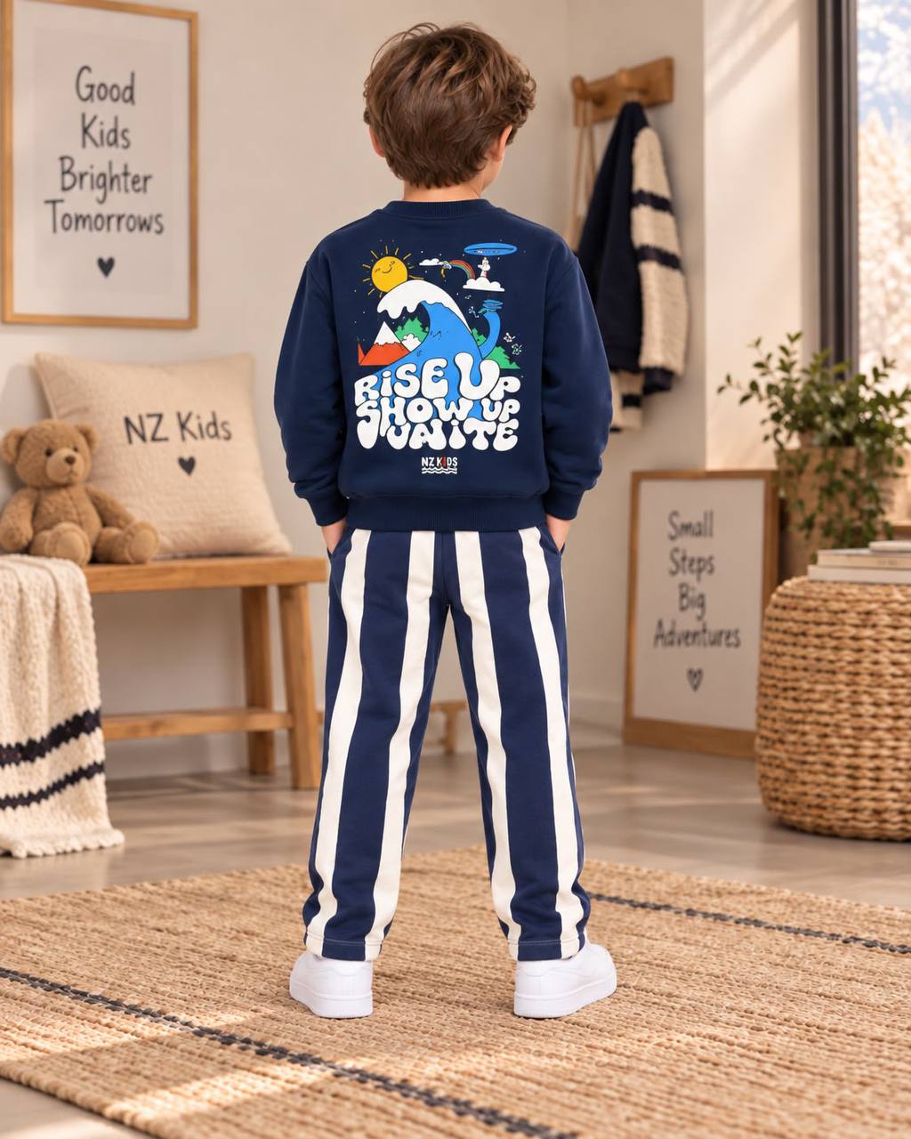 Rise Up Navy Set - 3-10Y