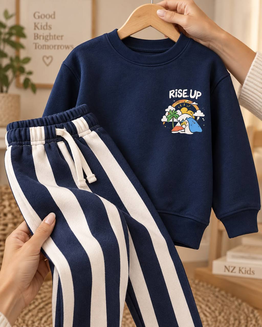 Rise Up Navy Set - 3-10Y