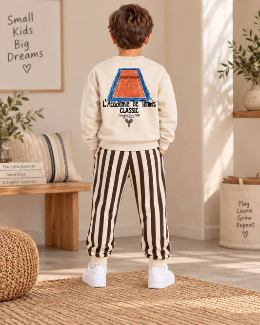 L'Academie De Tennis Beige Set - 2-8Y