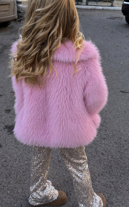 Cotton Candy Coat and Purse - 3-10Y