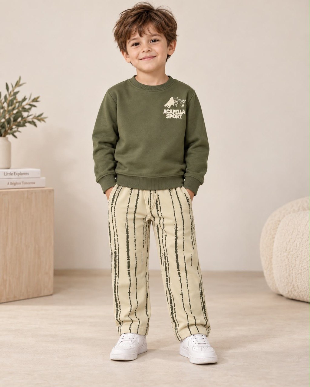 Adventure Time Set - Olive Green - 3-10Y