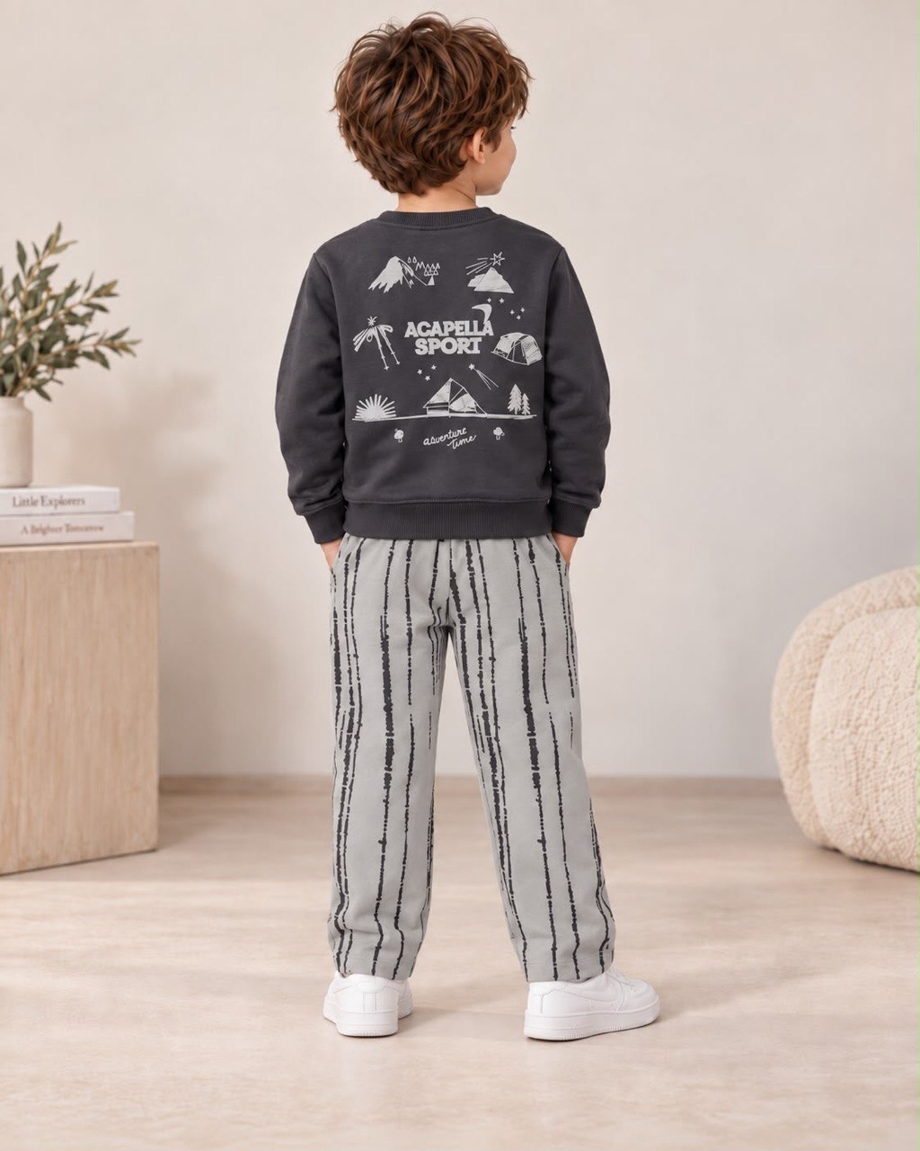 Adventure Time Set - Anthracite - 3-10Y
