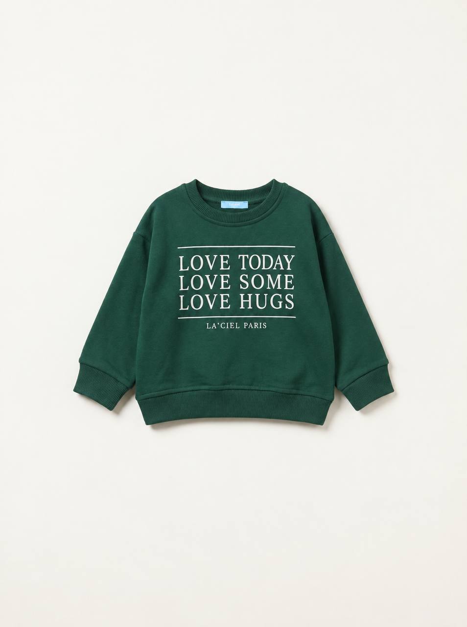 Love Some Hugs Green Sweater - 2-7Y