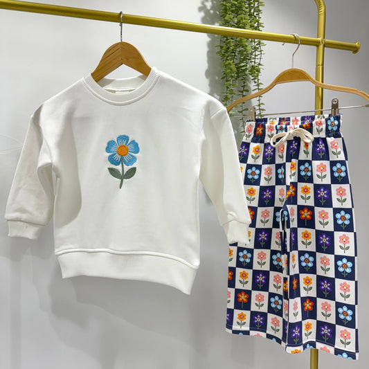 Floral Embroidery Set - 2-8Y