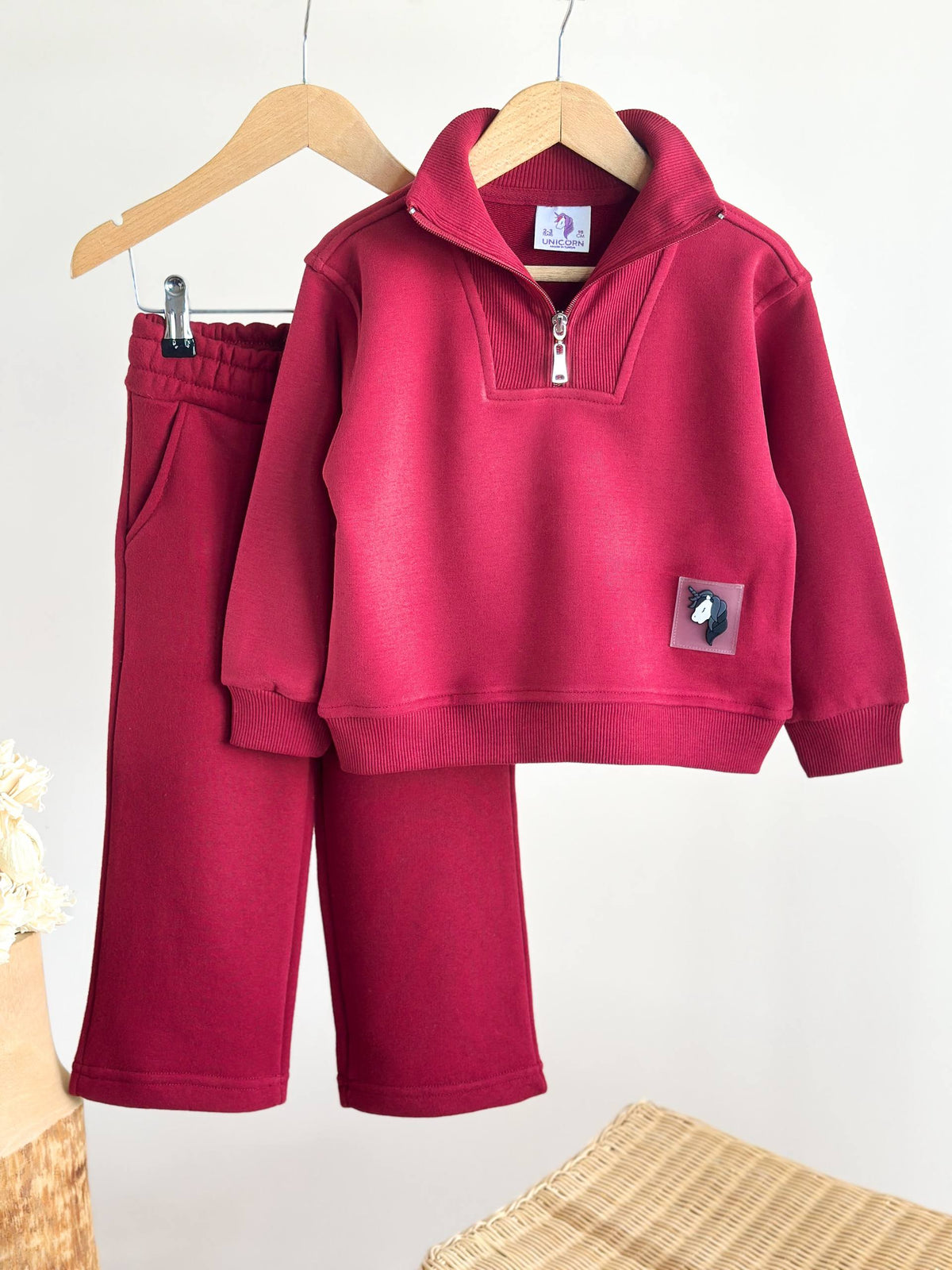 The Zipline Set - Burgundy/Yellow - 2-8Y