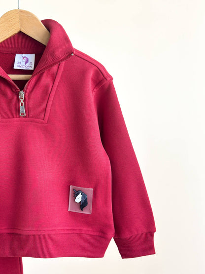 The Zipline Set - Burgundy/Yellow - 2-8Y