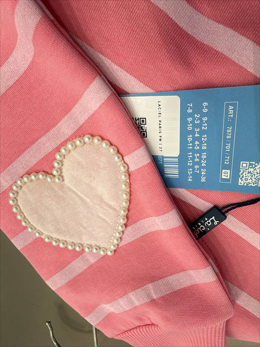 Pearls & Stripes Pink Set - 2-7Y
