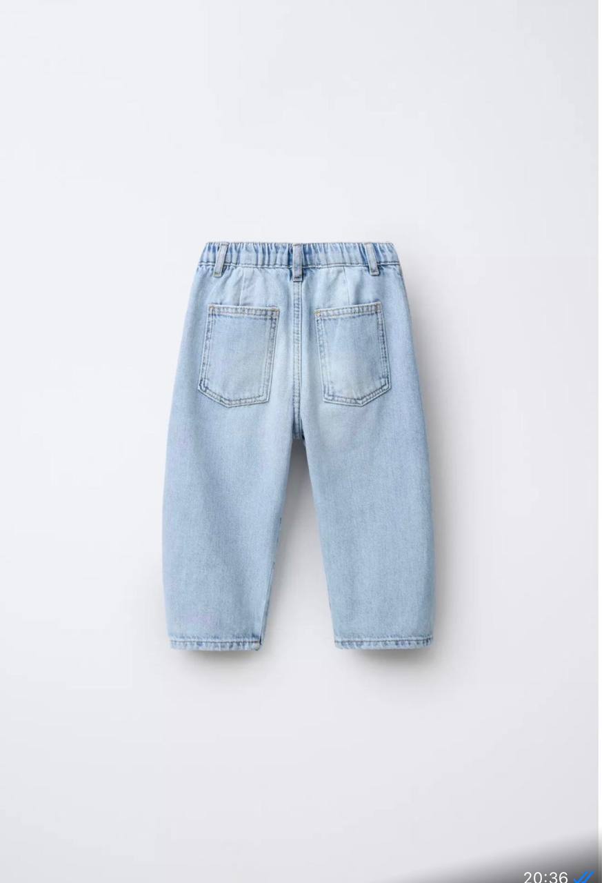 Light Blue Denim Pants - 2-7Y