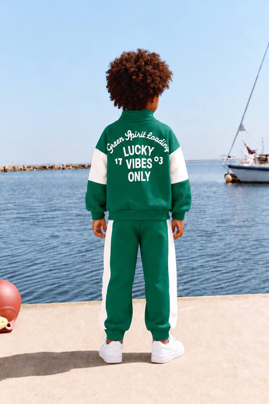 Lucky Vibes Green Set - 2-8Y