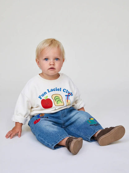 Picnic Fun Sweater and Balloon Denim Set - 6M-3Y