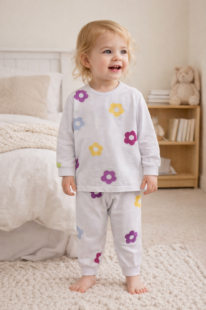 Pyjamas Light Cotton Floral - 1-5Y