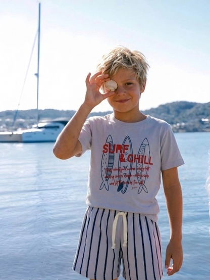 Surf & Chill Shorts & Tshirt Set - 2-8Y