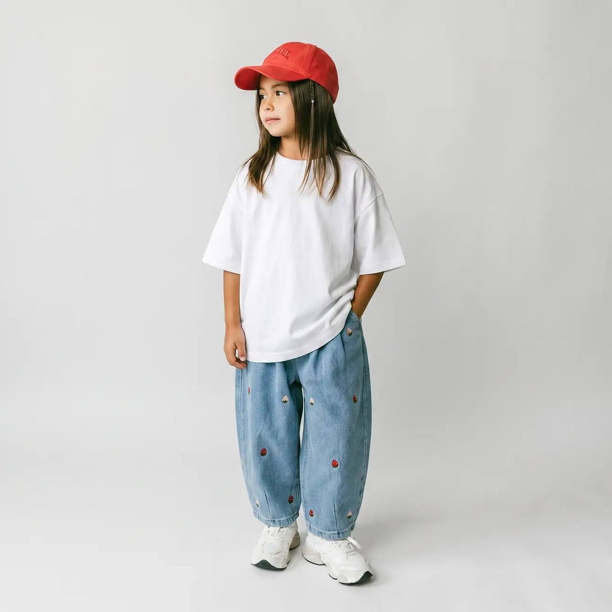 DENIM Balloon Pants - Fruits - 2-7Y