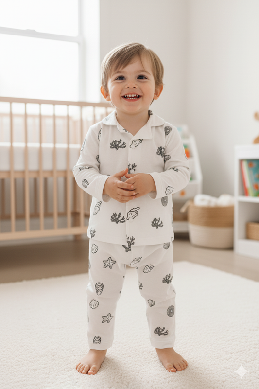 Pajamas - Black Shells - 9M-4Y
