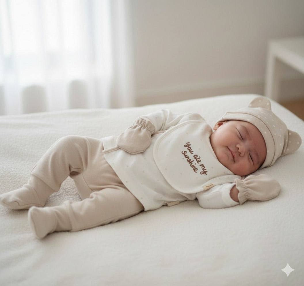 Newborn Set Bear 5 PCS - 100% Organic Cotton