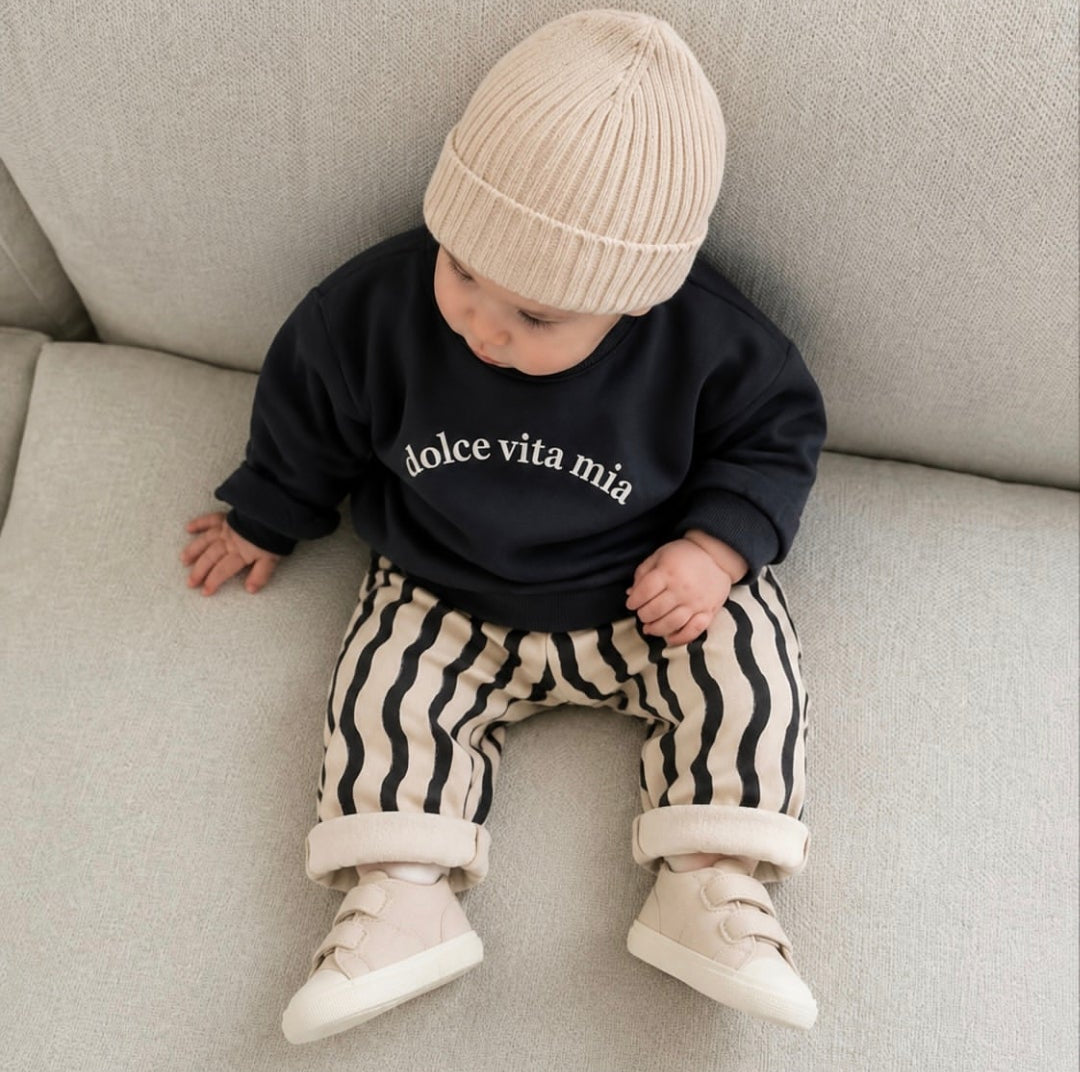 DOLCE VITA Pants & Sweater Set - Anthracite- 6M-2Y