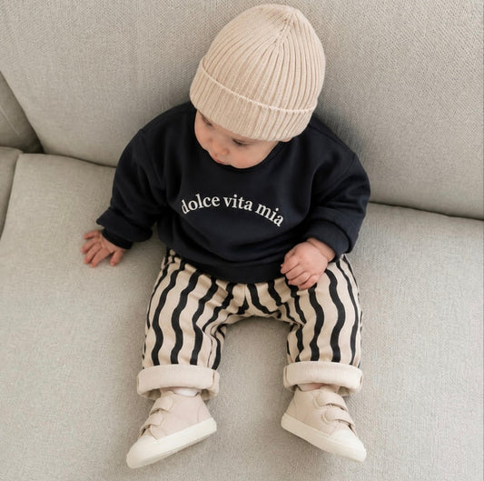 DOLCE VITA Pants & Sweater Set - Anthracite- 6M-2Y