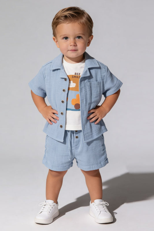 Discovery 3pcs set Blue 9M-3Y