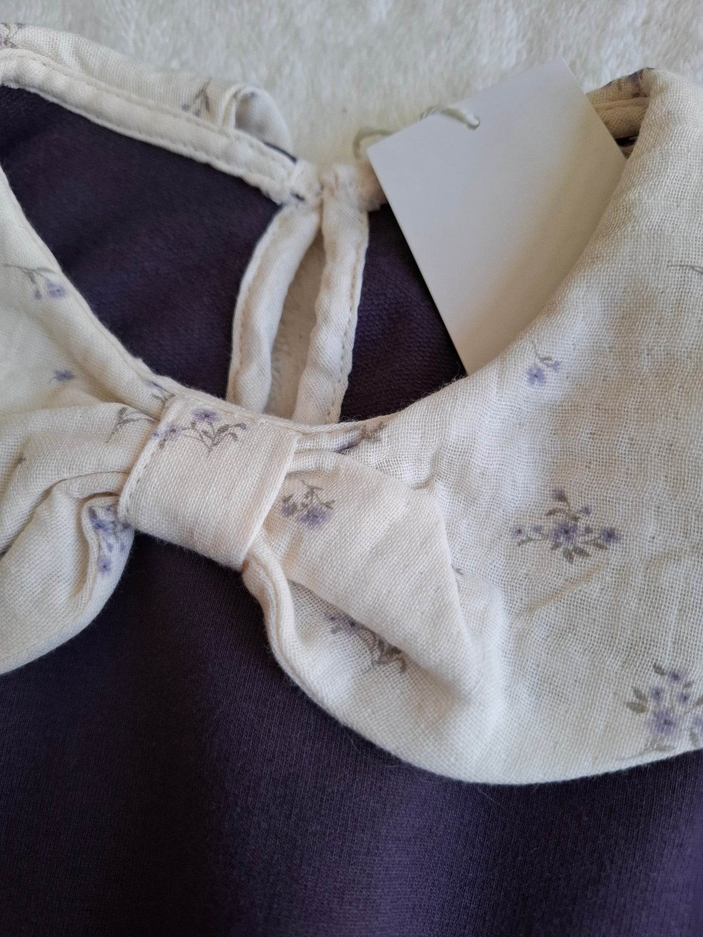 Lavender Flower Collar Pullover - 1-6Y