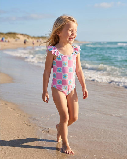 Floral 1 Piece Swimsuit - 3-10Y