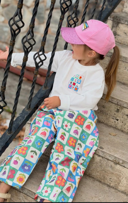 Garden of Eden Sweater & Pants Set - 2-8Y