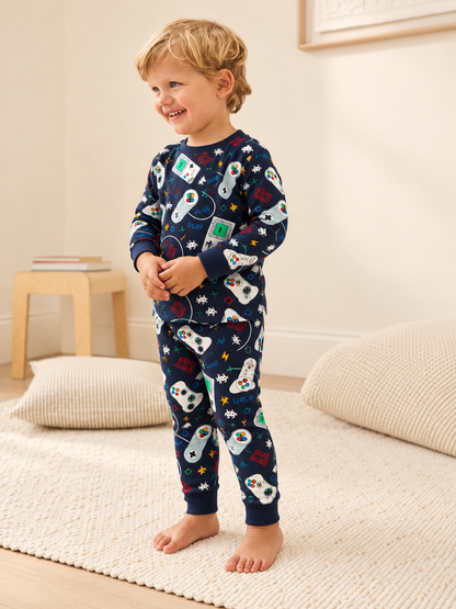 Boy Cotton Pyjamas - Retro Gaming - 3-8Y