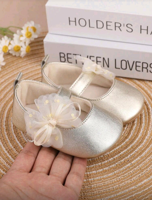 Golden Tulle Sparkle Mary Janes