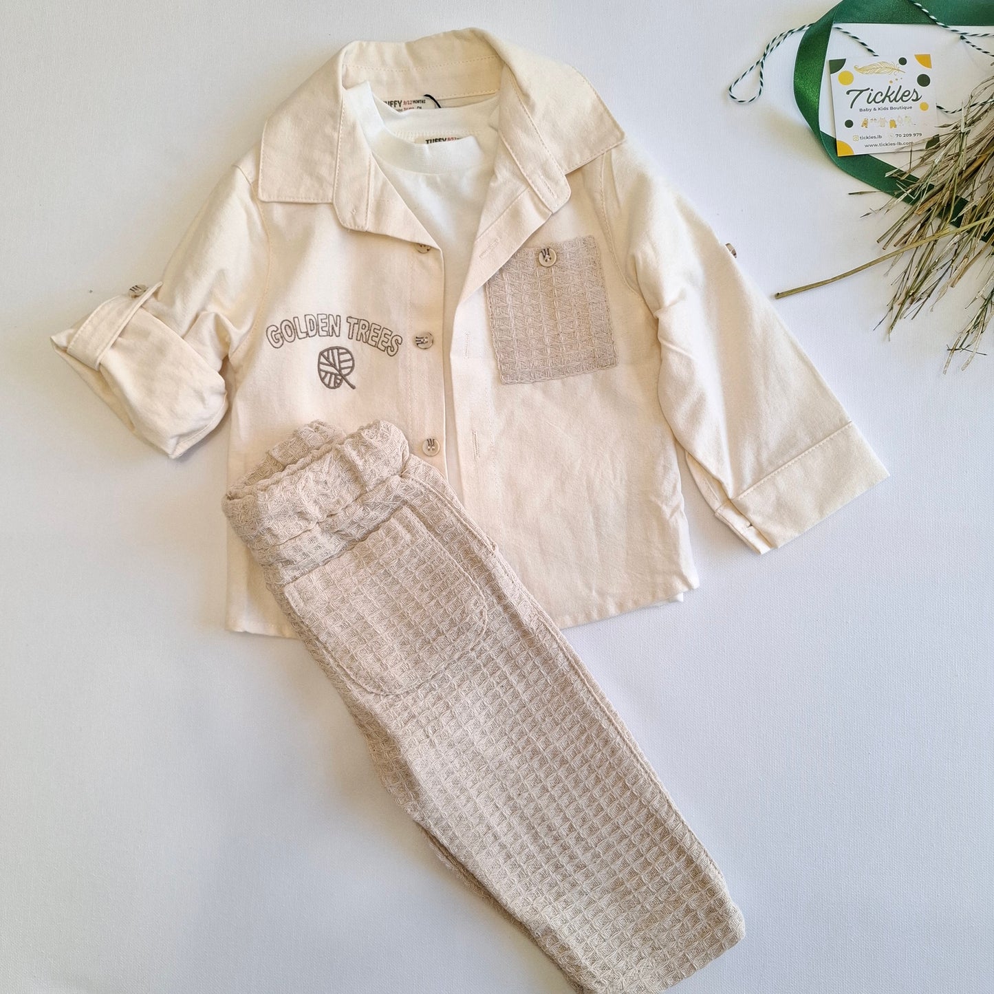 Golden Trees Waffle Set - 9M-3Y