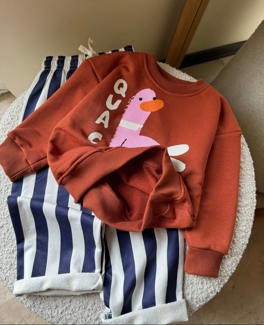 QUACK Navy Stripes Set - 2-8Y