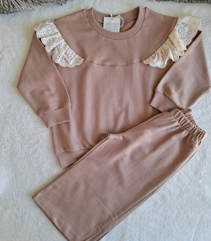 Tiny Elegance Set - Beige/Pink/Muted Mauve - 1-6Y
