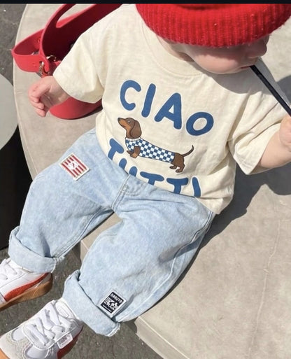 CIAO TUTTI DOG - Tshirt - 2-7Y