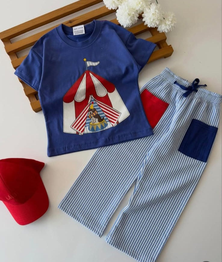 Le Cirque Pants & Tshirt Set - 2-8Y