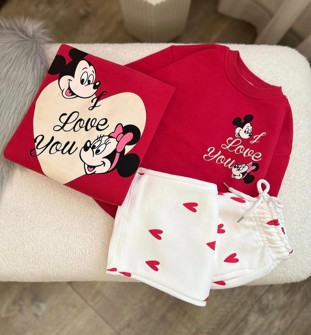 Heartless Minnie Mouse Set - 2-7Y