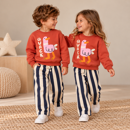 QUACK Navy Stripes Set - 2-8Y