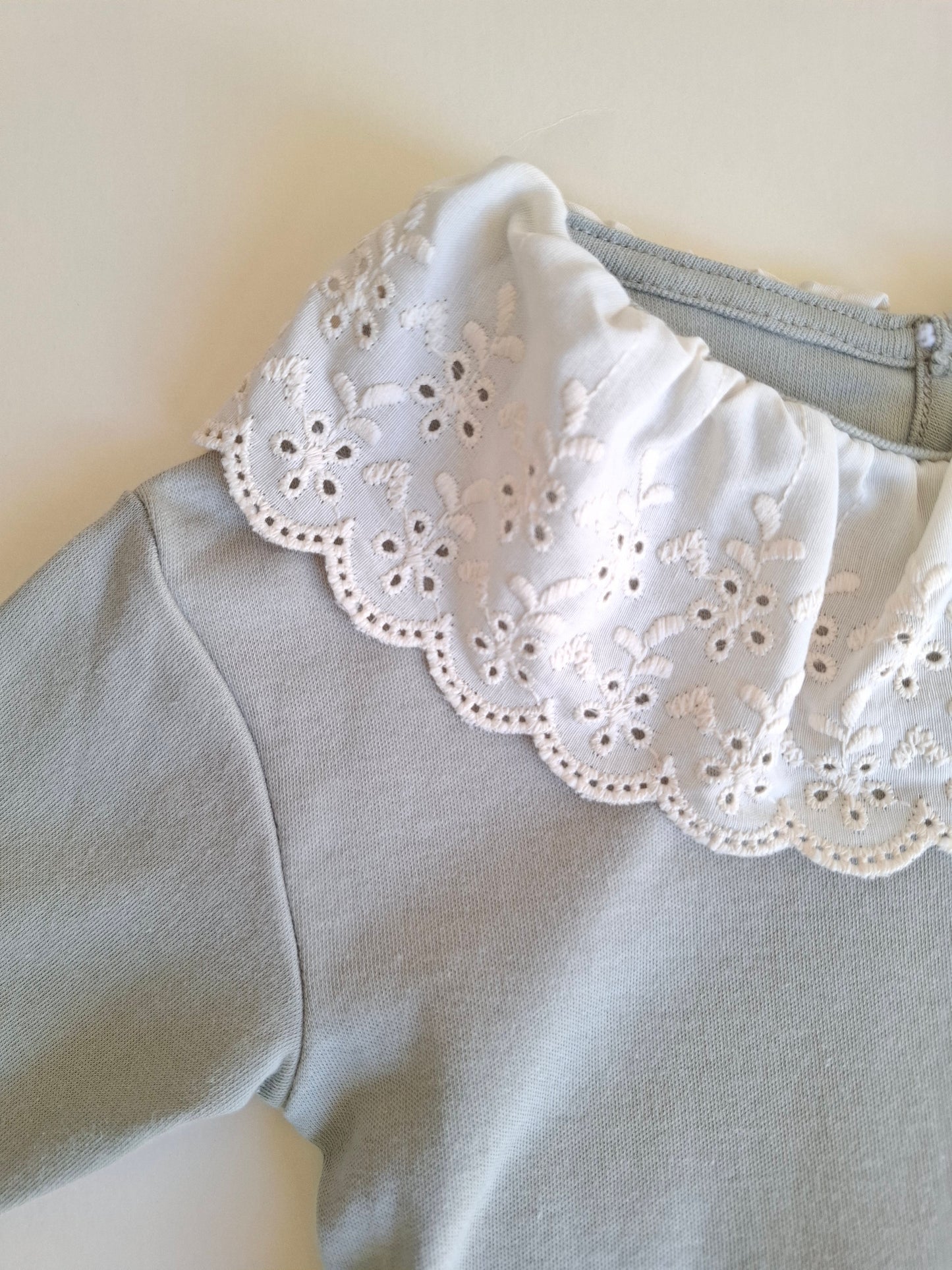 The Luna Lace Set - Mint Green/Purple - 6M-3Y