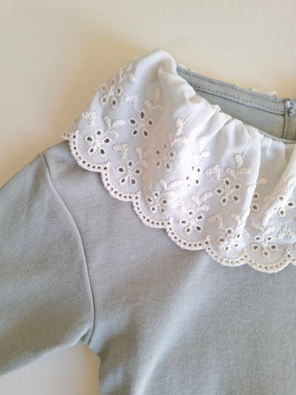 The Luna Lace Set - Mint Green/Purple - 6M-3Y