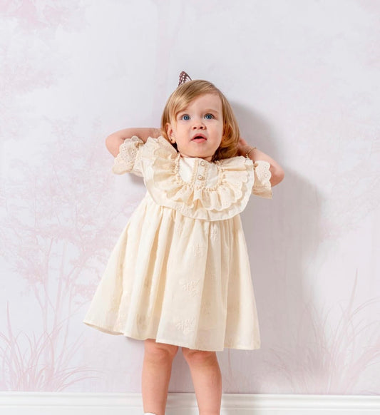 Vintage Blossom Lace Dress 9M-3Y