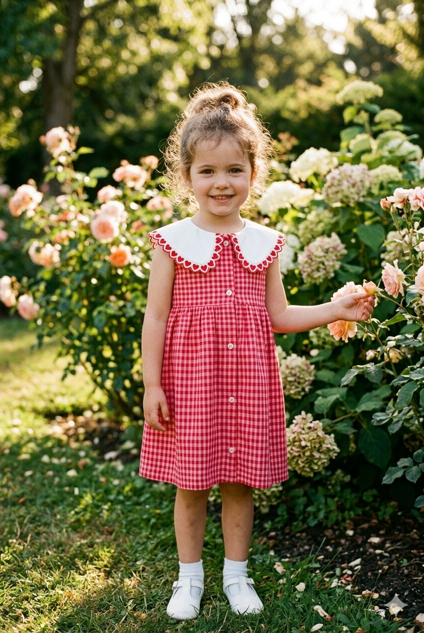 Checkered Red ❤️ Dress - 3-8Y