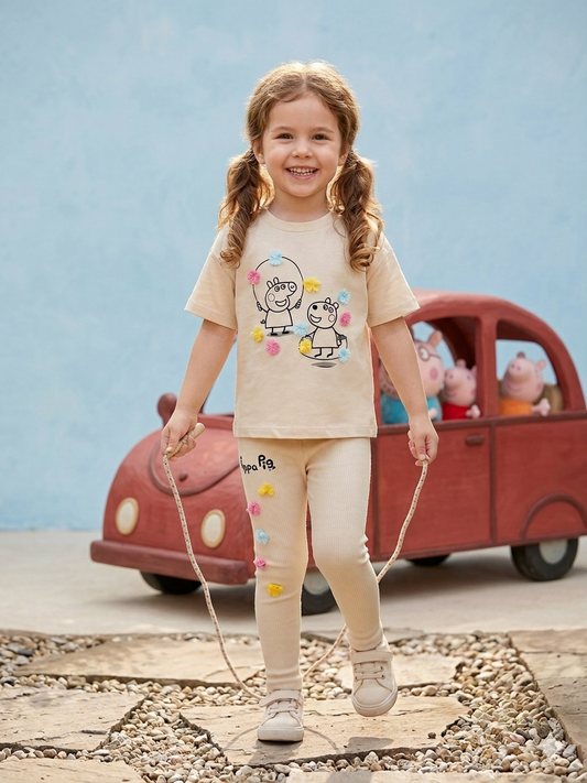 Legging & Tshirt Set - Peppa Pig - 2-7Y