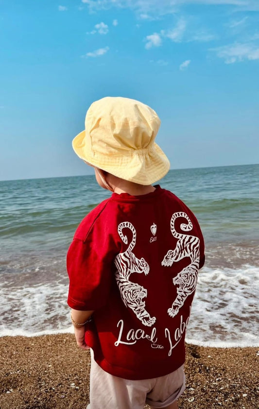 The Label Red Tshirt - 2-7Y