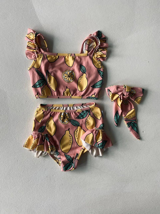 Mediterranean Lemon 2 Piece Swim Set - 3-9Y