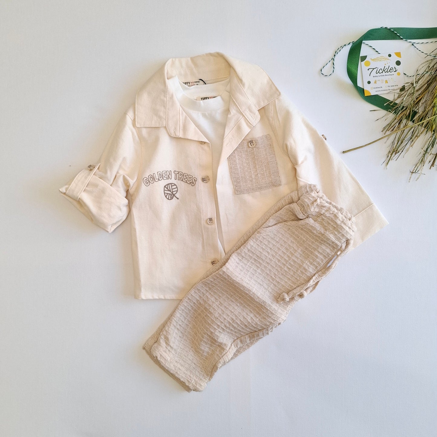 Golden Trees Waffle Set - 9M-3Y