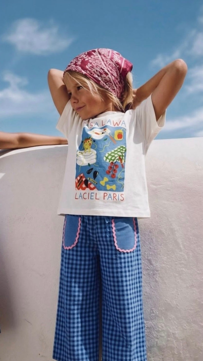 Pant & Tshirt Set - SPAGHETTI- 2-7Y