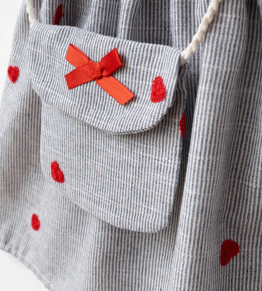 Triple Bow Dress - 9M-4Y
