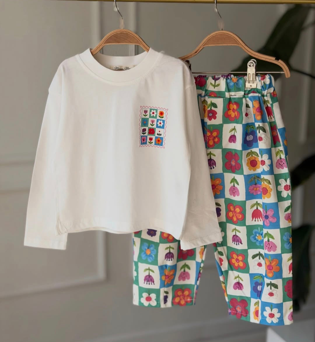 Garden of Eden Sweater & Pants Set - 2-8Y