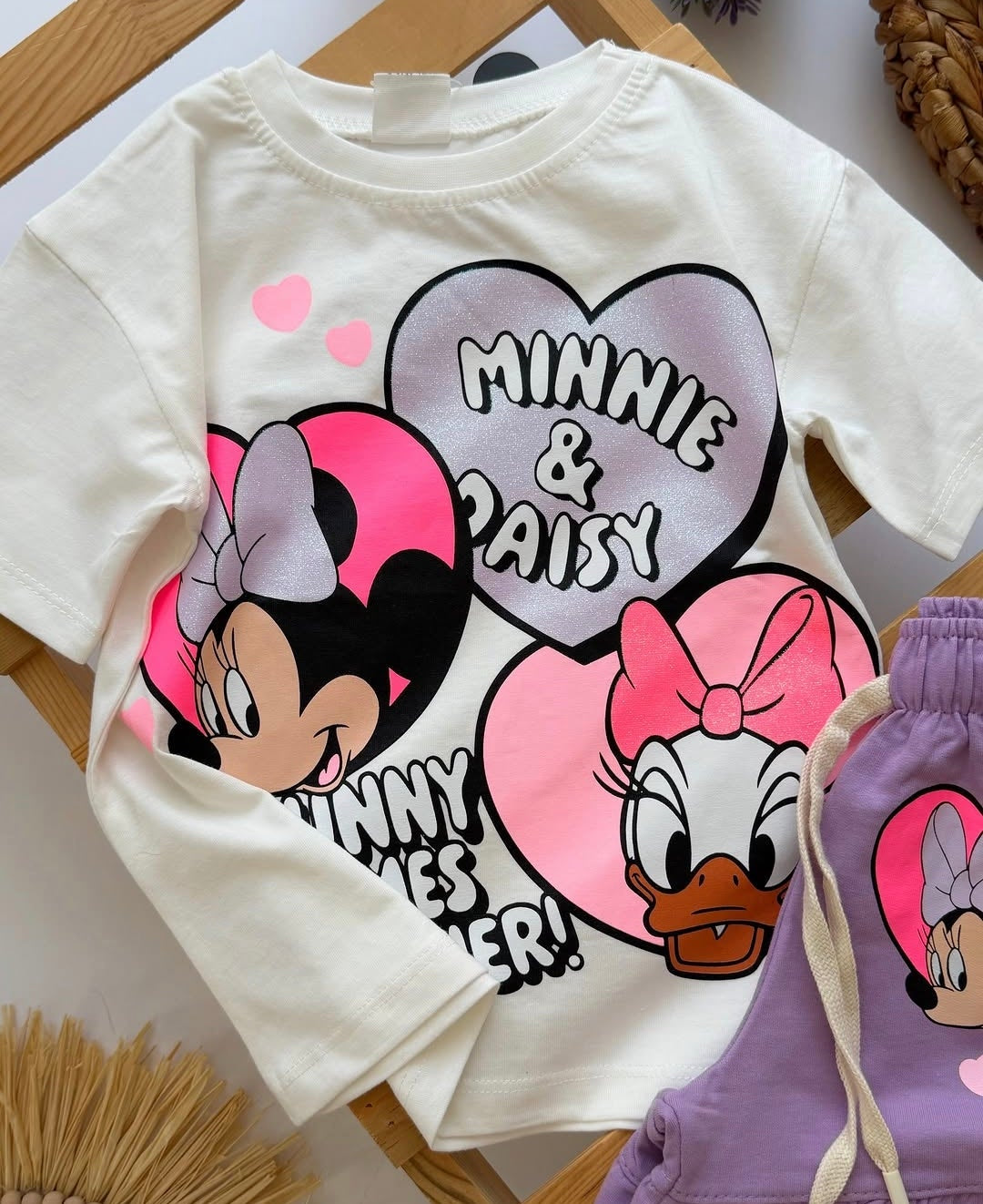 Minnie & Daisy Shorts & Tshirt Set - 2-8Y