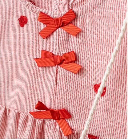 Heartfelt Bow Dress - 9M-4Y