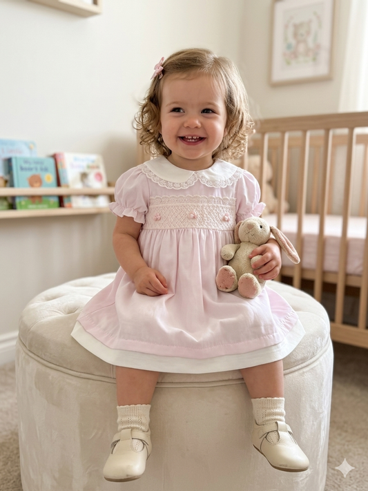 Soft pink Dress 6M to 3y