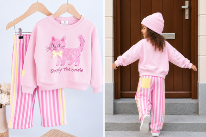 The Bestie Girl Set pink - 2-8Y